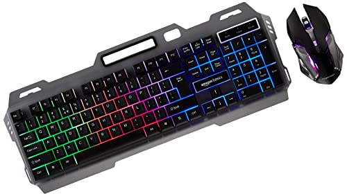 Unleash Gaming Excellence with Jashiya Gaming Keyboard and Mouse Combo - RGB LED, Multimedia Keys, Aluminum Body