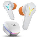 Jashiya Mivi Commando Q7 Gaming in-Ear Earbuds for lag-Free Gaming, 35ms Ultra-Low Latency, Triple tap for Gaming Mode, Aurora Lights, 50H Intense Gaming with Super Solid bass