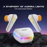 Jashiya Mivi Commando Q7 Gaming in-Ear Earbuds for lag-Free Gaming, 35ms Ultra-Low Latency, Triple tap for Gaming Mode, Aurora Lights, 50H Intense Gaming with Super Solid bass