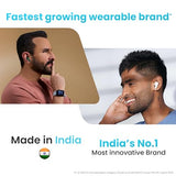 Jashiya Boult Audio Newly Launched W20 Truly Wireless in Ear Earbuds with 35H Playtime, Zen™ ENC Mic, 45ms Low Latency, 13mm Bass Drivers, Type-C Fast Charging, Made in India, IPX5 ear buds TWS