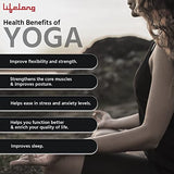 Jashiya Lifelong LLYM93 Yoga mat for Women & Men EVA Material 4mm Sea Green Anti Slip for Gym Workout