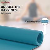 Jashiya Lifelong LLYM93 Yoga mat for Women & Men EVA Material 4mm Sea Green Anti Slip for Gym Workout