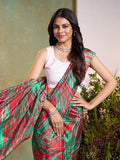 Jashiya Garden Vareli Art Silk Abstract Print Saree 68702 - Light Green