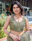 Jashiya Yashika Women's New Bollywood Soft Tissue Silk Saree With Blouse Material |saree for Women | New Sari | Latest Saree (AZ-YS-P1-RIPALI YELLOW)