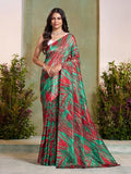 Jashiya Garden Vareli Art Silk Abstract Print Saree 68702 - Light Green