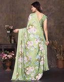 Jashiya Yashika Women's Tussar Silk Printed Saree With Blouse Material |saree for Women | saree collection 2025 | New Sari | Latest Saree (AZ-YS-P1-SHAHINA PISTA)
