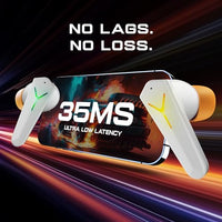 Jashiya Mivi Commando Q7 Gaming in-Ear Earbuds for lag-Free Gaming, 35ms Ultra-Low Latency, Triple tap for Gaming Mode, Aurora Lights, 50H Intense Gaming with Super Solid bass