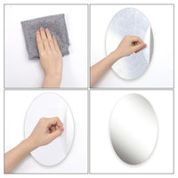 Jashiya Combo of Oval Shape &amp; Square Shape Mirrors – Stylish Elegance for Your Space