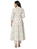 Jashiya Amayra Women's Cotton Printed Anarkali Kurta with Palazzo Pants and Dupatta