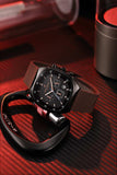 Daniel Hechter Paris Bercy Collection Modern Chronograph Watch for Men with Square Dial and Silicon Band-DHM1001