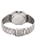 Casio Vintage A-158WA-1Q Digital Grey Dial Unisex Watch Silver Metal Strap (D011)