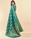 Jashiyaa SIRIL Women's Silk Jacquard Saree With Unstitched Blouse Piece