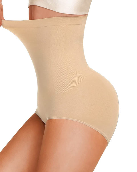 Jashiya HSR Polypropylene (Pp) Women Waist Shapewear With Anti Rolling Strip Tummy Control Tucker Waist Slimming Panties Shapewear Underwear Waist Shapewear (Cream), M, Medium