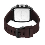 Daniel Hechter Paris Bercy Collection Modern Chronograph Watch for Men with Square Dial and Silicon Band-DHM1001