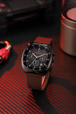 Daniel Hechter Paris Bercy Collection Modern Chronograph Watch for Men with Square Dial and Silicon Band-DHM1001
