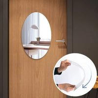 Jashiya Combo of Oval Shape &amp; Square Shape Mirrors – Stylish Elegance for Your Space