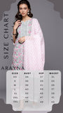 Jashiya Arayna Women's Cotton Block Printed Floral Straight Kurta with Palazzo Pants and Dupatta Set, Pink, Medium