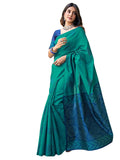 Jashiyaa SAMAH Women's Banarasi Silk Jacquard Saree with Unstitched Blouse Piece