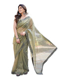 Jashiya Yashika Women's New Bollywood Soft Tissue Silk Saree With Blouse Material |saree for Women | New Sari | Latest Saree (AZ-YS-P1-RIPALI YELLOW)