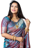Jashiyaa SWORNOF Womens Kanjivaram Banarasi Silk Saree Patola saree with Unstitched blouse piece