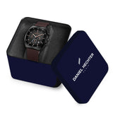 Daniel Hechter Paris Bercy Collection Modern Chronograph Watch for Men with Square Dial and Silicon Band-DHM1001