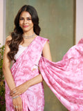 Jashiya Garden Vareli Art Silk Ombre Print Saree 68029 - Light Pink