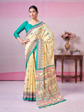 Jashiyaa Garden Vareli Women's Traditional Print Pure Cotton Saree with Unstitched Blouse Piece