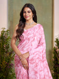 Jashiya Garden Vareli Art Silk Ombre Print Saree 68029 - Light Pink