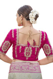Jashiyaa MANOHARI Most Trendy Banarasi Silk Woven Pattern Jacquard Saree For Women With Blouse Piece Off White