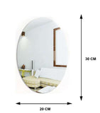 Jashiya Combo of Oval Shape &amp; Square Shape Mirrors – Stylish Elegance for Your Space