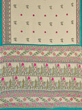Jashiyaa Garden Vareli Women's Traditional Print Pure Cotton Saree with Unstitched Blouse Piece
