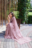 Jashiyaa MIRCHI FASHION Chiffon Georgette Batik Printed Sarees for Women with Blouse Piece Onion Pink, White