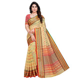 Jashiyaa Sidhidata Women's Kota Doria Cotton Manipuri Saree With Unstitched Blouse Piece