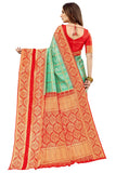 Jashiyaa Glory Sarees Women’s Banarasi Saree Green