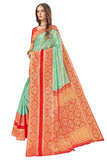 Jashiyaa Glory Sarees Women’s Banarasi Saree Green