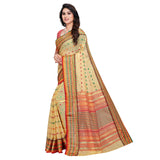 Jashiyaa Sidhidata Women's Kota Doria Cotton Manipuri Saree With Unstitched Blouse Piece