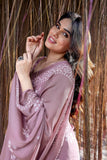 Jashiyaa MIRCHI FASHION Chiffon Georgette Batik Printed Sarees for Women with Blouse Piece Onion Pink, White