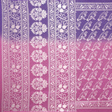Jashiyaa Garden Vareli Women Viscose Brasso Floral Print Saree With Unstitched Blouse Piece Purple