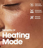 Jashiya SKINROTH Electric Bian Stone Gua Sha Face Massager – 9 Vibration & Heat Modes With LED Red Light Face Therapy 1000mAh Rechargeable