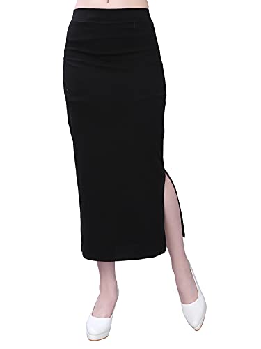 SIRIL Women'S Lycra Full Elastic Saree Shapewear Petticoat (180TK115-M –