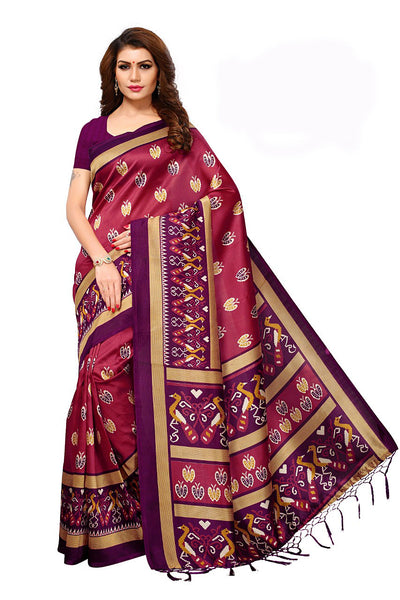 Jashiya Mysore Silk With Tessals Printed Saree VOL.3