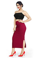 KISAN'S Microfiber & Spandex Saree Shapewear Petticoat for Women, Lycra Blended,Petticoat,Skirts for Women,Shape Wear Dress for Saree-All Saree-Shapewear (Small, Maroon)