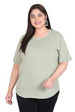 RYSH Tshirt for Women Pistachio Green