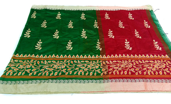 Jashiya Bengal Handloom Cotton Embroidery Saree