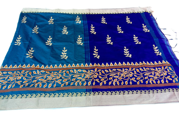 Jashiya Bengal Handloom Cotton Embroidery Saree