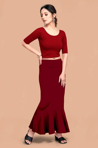 Women's Lycra Cotton Saree Shapewear Petticoat