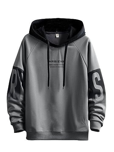 Jashiya Lymio Hoodies || Sweatshirt for Men || Men Hoodie (H-18-19) (XL, Grey)