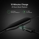 Jashiya.Shop-OPPO Enco M32 Bluetooth Wireless in Ear Earbuds with Mic,10 Mins Charge - 20Hrs Music Fast Charge, 28Hrs Battery Life,10mm Driver, IP55 Dust & Water Resistant (Black)