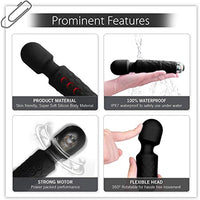60% OFF Jashiya RoboTouch Rechargeable Personal Body Massager for Women & Men - Waterproof Vibrate Wand With Extra-Long Battery