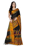 Jashiya.Shop ₹949/- KAVINDI Women's Cotton Silk with Kutchi Embroidered Work Saree with Blouse